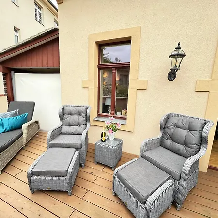 Casa de Férias Charmantes Mit Garten & Terrasse-ruhig Und Schnell Ins Zentrum Dresden
